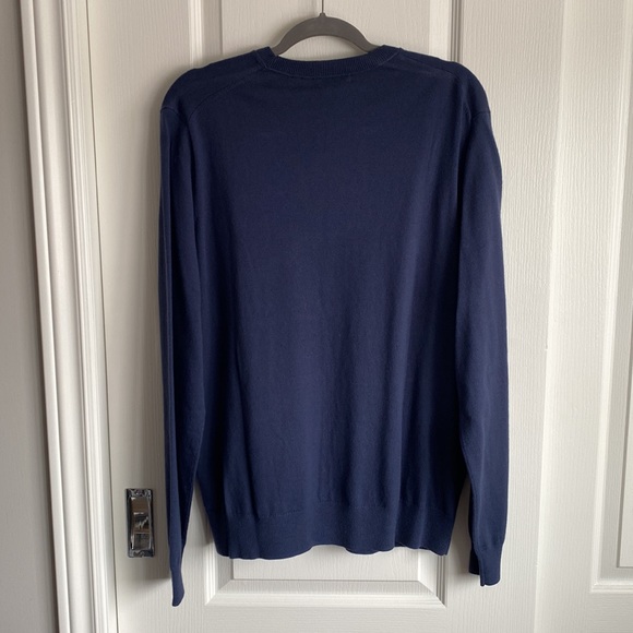 en Thread - Indigo / Navy Wool-Blend Knit Sweater with Recycled Cotton - Picture 3 of 9